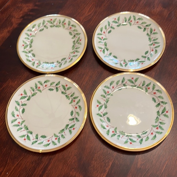 Lenox Dining New Lenox Holiday Bread Plates Poshmark